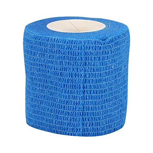 ZJchao Nastro kinesiologico, nastro sportivo benda elastica benda coesiva nastro adesivo elastico tessuto medico bende coesive autoadesive in diversi colori nastro kinesiologico(blu)