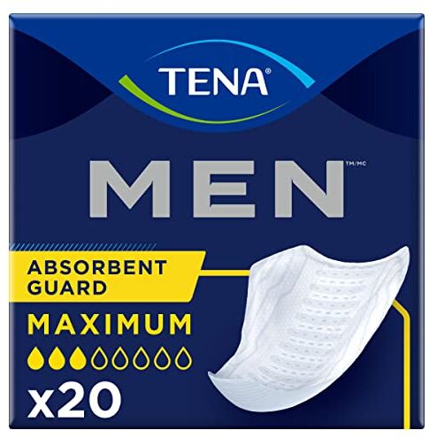 TENA 750776 Uomo Livello 2 Pad Incontinenza, confezione da 20