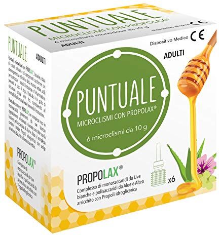 NOVA Puntuale 6 Microclismi Con Prolax Adulti, Bianco, 10 g (Confezione da 6), 60 Grammo