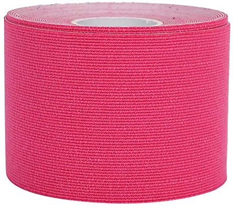 ZJchao 1 rotolo di nastro sportivo Ruiqas, nastro kinesiologico professionale, nastro per la cura dell'istruttore atletico professionale, nastro sportivo, nastro adesivo, benda coesiva(5CM X 5M-rosa)