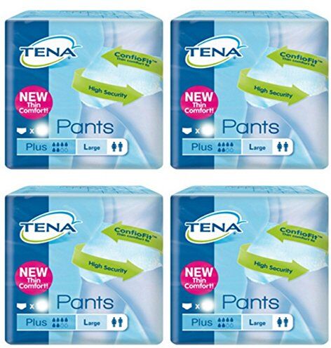 TENA 4 X Mutandine assorbenti  Pants Plus taglia L pannolini a mutandina Large