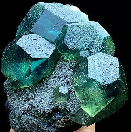 LABDIP decorazione della stanza Campione di fluorite blu/verde con particelle rare più grandi da 200 g