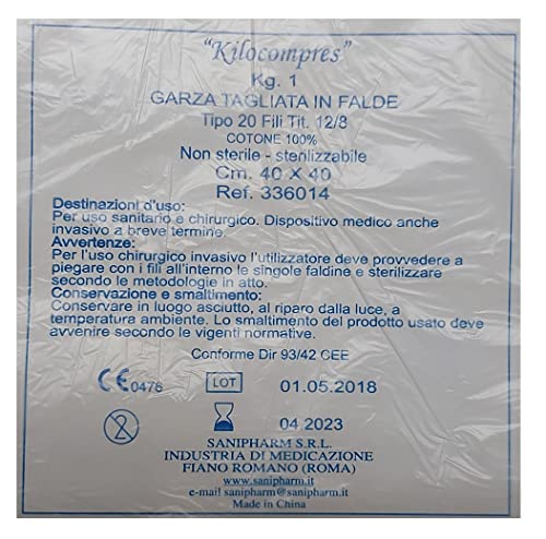 Generico Garza tagliata in falde, confezione da 1Kg, dimensione cm40x40