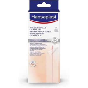 Beiersdorf Hansaplast Cerotti Riduzione delle Cicatrici XL, Hansaplast cerotti cicatrici grandi, trasparenti e discreti per cicatrici recenti o preesistenti, 1 confezione da 21 pezzi da 3 x 14,6 cm Beiersdorf Hansaplast Cerotti Riduzione delle Cicatrici XL, Hansaplast cerotti cicatrici grandi, trasparenti e discreti per cicatrici recenti o preesistenti, 1 confezione da 21 pezzi da 3 x 14,6 cm