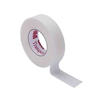 3M Transpore White, Cerotto Chirurgico Traforato con Supporto in Rayon e Poliestere, Delicato, Strappo Bidirezionale, Ipoallergenico, Traspirante, Misura 13 mm x 9.14 m, Confezione da 24 Rotoli 3M Transpore White, Cerotto Chirurgico Traforato con Supporto in Rayon e Poliestere, Delicato, Strappo Bidirezionale, Ipoallergenico, Traspirante, Misura 13 mm x 9.14 m, Confezione da 24 Rotoli