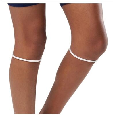 McDavid 2 fasce per rotula in silicone, supporto leggero per ginocchia in caso di irritazione del tendine e del ginocchio del corridore, antiscivolo e delicato sulla pelle (bianco) McDavid 2 fasce per rotula in silicone, supporto leggero per ginocchia in caso di irritazione del tendine e del ginocchio del corridore, antiscivolo e delicato sulla pelle (bianco)