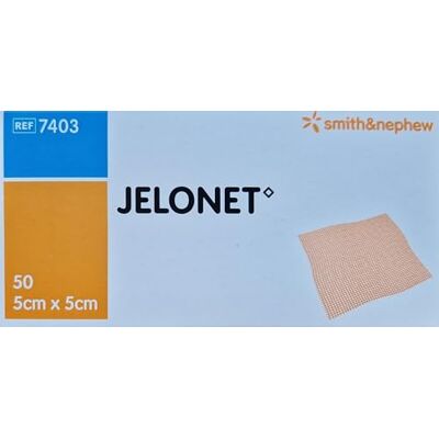 Smith & Nephew JELONET Paraffingaze 5 x 5 cm, confezione da 50 pezzi Smith & Nephew JELONET Paraffingaze 5 x 5 cm, confezione da 50 pezzi
