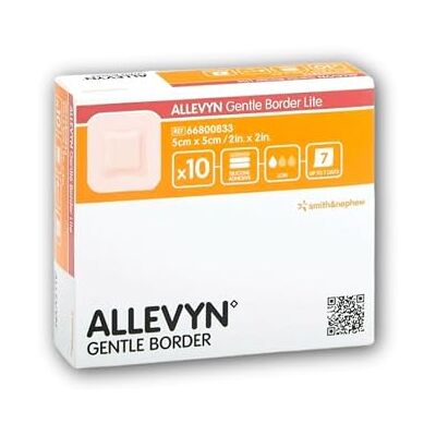 Smith & Nephew Benda ALLEVYN Gentle Border Lite 7,5x7,5cm 10 pezzi Smith & Nephew Benda ALLEVYN Gentle Border Lite 7,5x7,5cm 10 pezzi