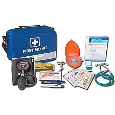 GIMA Borsa Primo Soccorso, 31x22x11cm, con sfigmo, stetoscopio, mascherina crp, forbici, steristrip, termometro, laccio emostatico ed altro GIMA Borsa Primo Soccorso, 31x22x11cm, con sfigmo, stetoscopio, mascherina crp, forbici, steristrip, termometro, laccio emostatico ed altro
