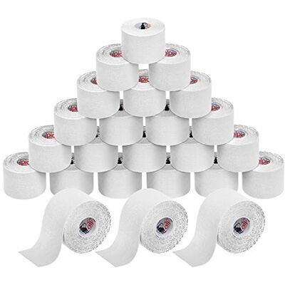 ALPIDEX Nastro Kinesiologico Bianco 24 Rotoli 5m x 5cm Tape Sportivo Taping, cerotto, elastico, impermeabile, cotone, muscolare, ginocchio, caviglia, spalla, schiena, polso, gomito, viso, collo ALPIDEX Nastro Kinesiologico Bianco 24 Rotoli 5m x 5cm Tape Sportivo Taping, cerotto, elastico, impermeabile, cotone, muscolare, ginocchio, caviglia, spalla, schiena, polso, gomito, viso, collo