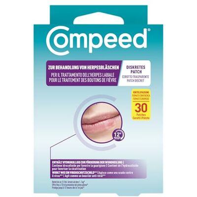 Compeed Cerottini trasparenti per Herpes labiale, Rapido Sollievo, 30 cerotti Compeed Cerottini trasparenti per Herpes labiale, Rapido Sollievo, 30 cerotti