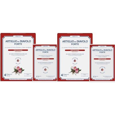 Erboristeria Magentina Artiglio del Diavolo Forte 8 Cerotti Effetto Caldo Particolarmente Indicato in Caso di Dolori Muscolari e/o Articolari (2 Confezioni da 4 Cerotti) Erboristeria Magentina Artiglio del Diavolo Forte 8 Cerotti Effetto Caldo Particolarmente Indicato in Caso di Dolori Muscolari e/o Articolari (2 Confezioni da 4 Cerotti)