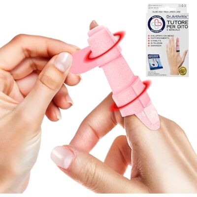 Dr. Arthritis Tutore Dito a Scatto Ideato da Medici – Stecca per Dito Medio, Anulare, Indice e Mignolo – Supporto Imbottito per Raddrizzare, Proteggere e Sostenere le Dita (Rosa, Confezione Singola, Taglia S/M) Dr. Arthritis Tutore Dito a Scatto Ideato da Medici – Stecca per Dito Medio, Anulare, Indice e Mignolo – Supporto Imbottito per Raddrizzare, Proteggere e Sostenere le Dita (Rosa, Confezione Singola, Taglia S/M)