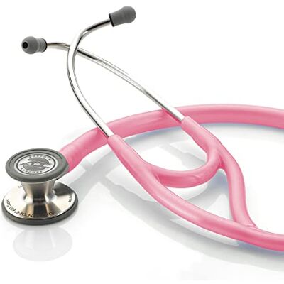 ADC Adscope 601, Stetoscopio cardiologico con testina convertibile, Rosa metallico ADC Adscope 601, Stetoscopio cardiologico con testina convertibile, Rosa metallico