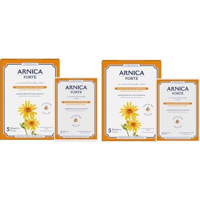 Erboristeria Magentina Arnica Forte 10 Cerotti Monouso Cerotto Cosmetico Formulato con Estratti Vegetali, tra cui Arnica Montana e Artiglio del Diavolo (2 Confezioni da 5) Erboristeria Magentina Arnica Forte 10 Cerotti Monouso Cerotto Cosmetico Formulato con Estratti Vegetali, tra cui Arnica Montana e Artiglio del Diavolo (2 Confezioni da 5)