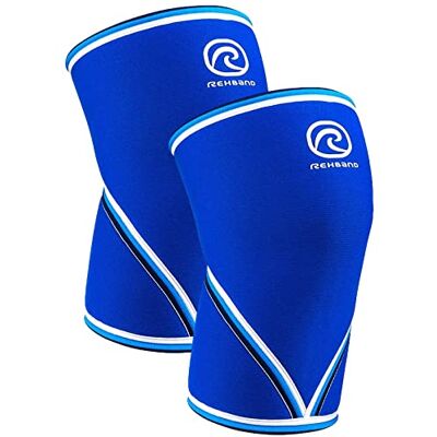 Rehband Ginocchiere V per Sollevamento Pesi 7mm in SBR/Neoprene, Maniche per Ginocchia per Palestra, Crossfit, Fitness, Powerlifting e Sollevamento Pesi, Colore:Blu 1 Paio, Misura:M Rehband Ginocchiere V per Sollevamento Pesi 7mm in SBR/Neoprene, Maniche per Ginocchia per Palestra, Crossfit, Fitness, Powerlifting e Sollevamento Pesi, Colore:Blu 1 Paio, Misura:M