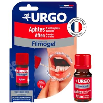 Urgo Filmogel Aphtes 6 Ml Allevia il dolore Forma un film protettivo Promuove la guarigione Urgo Filmogel Aphtes 6 Ml Allevia il dolore Forma un film protettivo Promuove la guarigione