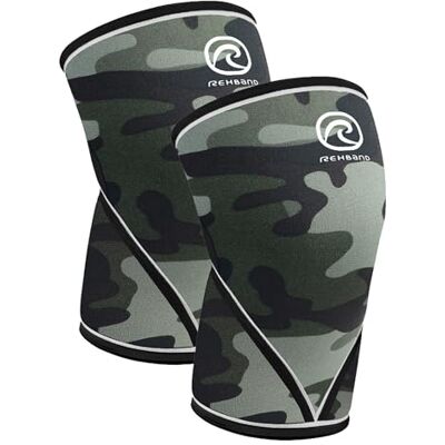 Rehband Ginocchiere V per Sollevamento Pesi 7mm in SBR/Neoprene, Maniche per Ginocchia per Palestra, Crossfit, Fitness, Powerlifting e Sollevamento Pesi, Colore:Camuffare 1 Paio, Misura:L Rehband Ginocchiere V per Sollevamento Pesi 7mm in SBR/Neoprene, Maniche per Ginocchia per Palestra, Crossfit, Fitness, Powerlifting e Sollevamento Pesi, Colore:Camuffare 1 Paio, Misura:L