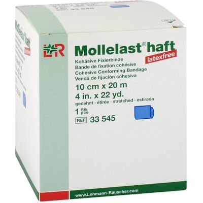 Lohmann & Rauscher Mollelast Nastro adesivo senza lattice, 10 cm x 20 m, colore: Blu Lohmann & Rauscher Mollelast Nastro adesivo senza lattice, 10 cm x 20 m, colore: Blu