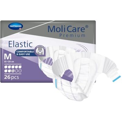Hartmann - Molicare Premium Slip Elastic - 8 gocce - Medium - Biancheria assorbente per incontinenza Hartmann - Molicare Premium Slip Elastic - 8 gocce - Medium - Biancheria assorbente per incontinenza