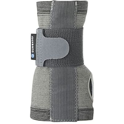 Rehband QD Knitted Wrist Support Supporto Polso Leggero, Fascia Traspirante con Stabilizzazione, Calore e Sollievo dal Dolore, Regolabile per Uso Quotidiano e Sport, Colore:Grigio, Misura:M Rehband QD Knitted Wrist Support Supporto Polso Leggero, Fascia Traspirante con Stabilizzazione, Calore e Sollievo dal Dolore, Regolabile per Uso Quotidiano e Sport, Colore:Grigio, Misura:M