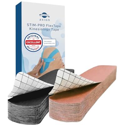 Axion - Precut Nastro Kinesiologico - 50 strisce - 5x25 cm - Nastro kinesiologico Axion - Precut Nastro Kinesiologico - 50 strisce - 5x25 cm - Nastro kinesiologico