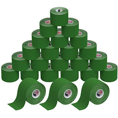 ALPIDEX Nastro Kinesiologico Verde 24 Rotoli 5m x 5cm Tape Sportivo Taping, cerotto, elastico, impermeabile, cotone, muscolare, ginocchio, caviglia, spalla, schiena, polso, gomito, viso, collo ALPIDEX Nastro Kinesiologico Verde 24 Rotoli 5m x 5cm Tape Sportivo Taping, cerotto, elastico, impermeabile, cotone, muscolare, ginocchio, caviglia, spalla, schiena, polso, gomito, viso, collo