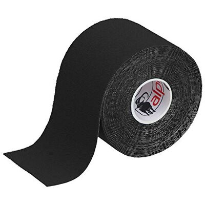 ALPIDEX Nastro Kinesiologico Nero 1 Rotolo 5m x 5cm Tape Sportivo Taping, cerotto, elastico, impermeabile, cotone, muscolare, ginocchio, caviglia, spalla, schiena, polso, gomito, viso, collo ALPIDEX Nastro Kinesiologico Nero 1 Rotolo 5m x 5cm Tape Sportivo Taping, cerotto, elastico, impermeabile, cotone, muscolare, ginocchio, caviglia, spalla, schiena, polso, gomito, viso, collo