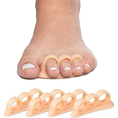 Generic 4 pezzi Raddrizza Dita Dei Piedi, Separatori per dita dei piedi per Cuscinetti a Sollievo Per Sovrapposizione Dita Incrociate e Più, di Dita a Martello, Toe Artiglio Alluce Valgo Correttore Generic 4 pezzi Raddrizza Dita Dei Piedi, Separatori per dita dei piedi per Cuscinetti a Sollievo Per Sovrapposizione Dita Incrociate e Più, di Dita a Martello, Toe Artiglio Alluce Valgo Correttore