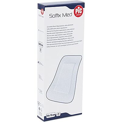Pic Solution Soffix Med Cerotto Post-Operatorio Ultra Delicato, 30 Cm Lunghezza X 10 Cm Larghezza 25 Pezzi 10 Gr Pic Solution Soffix Med Cerotto Post-Operatorio Ultra Delicato, 30 Cm Lunghezza X 10 Cm Larghezza 25 Pezzi 10 Gr
