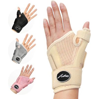 Dr. Arthritis Tutore Pollice Destro e Sinistro Ideato da Medici Specialisti – Tutore Polso e Pollice con 2 Stecche di Supporto Integrate – Sollievo in Caso di Artrosi o Tendinite (Confezione Singola, Beige) Dr. Arthritis Tutore Pollice Destro e Sinistro Ideato da Medici Specialisti – Tutore Polso e Pollice con 2 Stecche di Supporto Integrate – Sollievo in Caso di Artrosi o Tendinite (Confezione Singola, Beige)