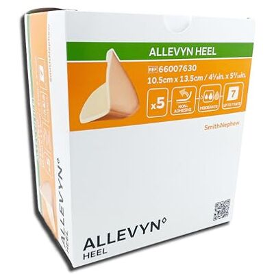 Smith & Nephew Pharmaidea 19732 Allevyn Heel, 10.5 x 13.5 cm, 5 pezzi Smith & Nephew Pharmaidea 19732 Allevyn Heel, 10.5 x 13.5 cm, 5 pezzi