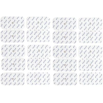 Axion 20 Elettrodi di ricambio Compatibili con Beurer e altri Elettrostimolatori TENS ed EMS Cerotti da 10x5 cm Riutilizzabili e Autoadesivi Connettore a Bottone da 3,5 mm Axion 20 Elettrodi di ricambio Compatibili con Beurer e altri Elettrostimolatori TENS ed EMS Cerotti da 10x5 cm Riutilizzabili e Autoadesivi Connettore a Bottone da 3,5 mm