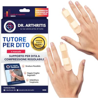 Dr. Arthritis Stecca per dita sviluppata da medici per artrite e recupero da lesioni, supporto per presa e raddrizzatore, supporto per dita rotte che si adatta a indici, medi, anelli, articolazioni mignoli (carne Dr. Arthritis Stecca per dita sviluppata da medici per artrite e recupero da lesioni, supporto per presa e raddrizzatore, supporto per dita rotte che si adatta a indici, medi, anelli, articolazioni mignoli (carne