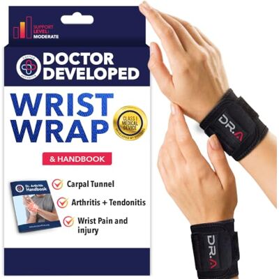 Dr. Arthritis Polsini Palestra Sviluppati dai Medici, Tutore Polso per Tendinite, Polsiere Palestra Ideali per Fitness e Sollevamento Pesi (2 Pezzi) Dr. Arthritis Polsini Palestra Sviluppati dai Medici, Tutore Polso per Tendinite, Polsiere Palestra Ideali per Fitness e Sollevamento Pesi (2 Pezzi)