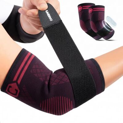 CAMBIVO 2pz Tutore Epicondilite Gomito con Cuscinetto in Gel, Gomitiere Palestra Regolabile, Gomitiera per Epicondilite Compressione per Alleviare il Dolore, Sport, Tendinite, Tennista e Golfista CAMBIVO 2pz Tutore Epicondilite Gomito con Cuscinetto in Gel, Gomitiere Palestra Regolabile, Gomitiera per Epicondilite Compressione per Alleviare il Dolore, Sport, Tendinite, Tennista e Golfista