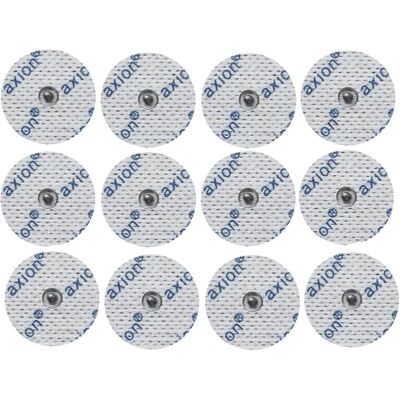 Axion Set di 12 elettrodi pads tondi da 0,32 cm compatibili con Beurer & Sanitas e tutti gli elettrostimolatori con attacco a bottone da 3,5 mm Axion Set di 12 elettrodi pads tondi da 0,32 cm compatibili con Beurer & Sanitas e tutti gli elettrostimolatori con attacco a bottone da 3,5 mm