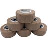 PintoMed BENDAGGIO COESIVO COLORE DELLA PELE garza elastica, 6 rotoli x 2.5 cm x 4.5 m autoadesiva flessibile bende, qualità professionale, primo soccorso Sports Wrap Cohesive Bandage Confezione da 6