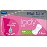 Molicare Premium Lady Pad, assorbente per incontinenza per donne con debolezza della vescica, Aloe Vera, 2 gocce, 14 pezzi