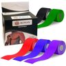 RONAN. Tape nastro kinesiologico benda elastica kinesio tape body tape cerotto sportivo kinesiology tape -face tape nastri kinesiologici pretape adesiva benda. (Blu)