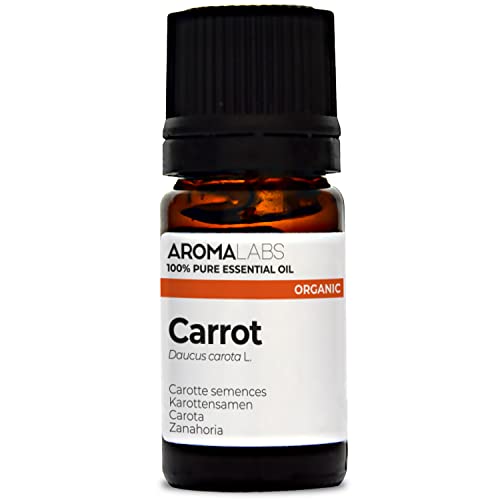 Aroma Labs BIO Olio essenziale CAROTA 5mL 100% Puro, Naturale, Chemiotipizzato e Certificato AB  (Marchio Francese)