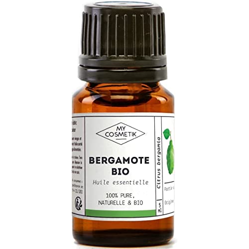 MY COSMETIK Olio Essenziale di Bergamotto Organico Biologico 100% puro e naturale  10 ml