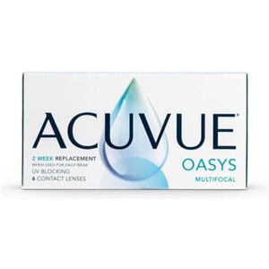 Acuvue OASYS MULTIFOCAL Lenti a contatto quindicinali per la presbiopia Protezione UV;+0.00 diottrie; BC 8.4; DIA 14.30; ADD Low; 6 lenti Acuvue OASYS MULTIFOCAL Lenti a contatto quindicinali per la presbiopia Protezione UV;+0.00 diottrie; BC 8.4; DIA 14.30; ADD Low; 6 lenti