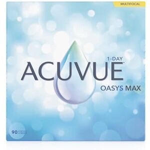 Acuvue OASYS MAX 1-Day Multifocal; Lenti a contatto giornaliere; Visione chiara e nitida a tutte le distanze e in ogni condizione di luce;+1.50 diottrie; BC 8.4; DIA 14.30; ADD Medium; 90 lenti Acuvue OASYS MAX 1-Day Multifocal; Lenti a contatto giornaliere; Visione chiara e nitida a tutte le distanze e in ogni condizione di luce;+1.50 diottrie; BC 8.4; DIA 14.30; ADD Medium; 90 lenti