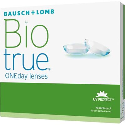 Biotrue ONEday Lenti a Contatto Giornaliere Correttive, 90 Lenti, BC 8.6 mm, DIA 14.2 mm, -1.75 Diopt Biotrue ONEday Lenti a Contatto Giornaliere Correttive, 90 Lenti, BC 8.6 mm, DIA 14.2 mm, -1.75 Diopt