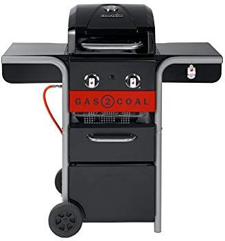 Char-Broil Gas2Coal 210 Hybrid Grill – 2 – Bruciatore a Gas e Carbone – Nero