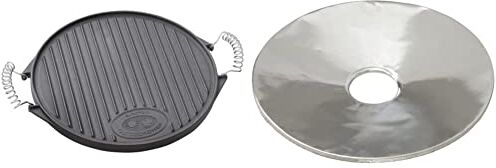 Outdoorchef 18.211.58 Griddle, Plate, 420 & 18.211.83 Dischi in Alluminio, Riflettenti, 420