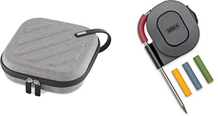 Weber Funda para Connect Smart Grilling Hub & 7211 Sonda Alimenti per iGrill, Nero