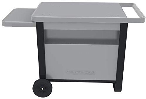 Campingaz Carrello deluxe per tutti i barbecue Attitude, Master Plancha e BlueFlame Plancha, carrello con ripiano laterale estraibile e scomparto anteriore; per griglie da tavolo e plancha