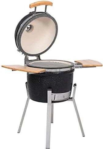 vidaXL Barbecue Kamado in Ceramica Affumicatore 76cm Griglia Grill da Giardino